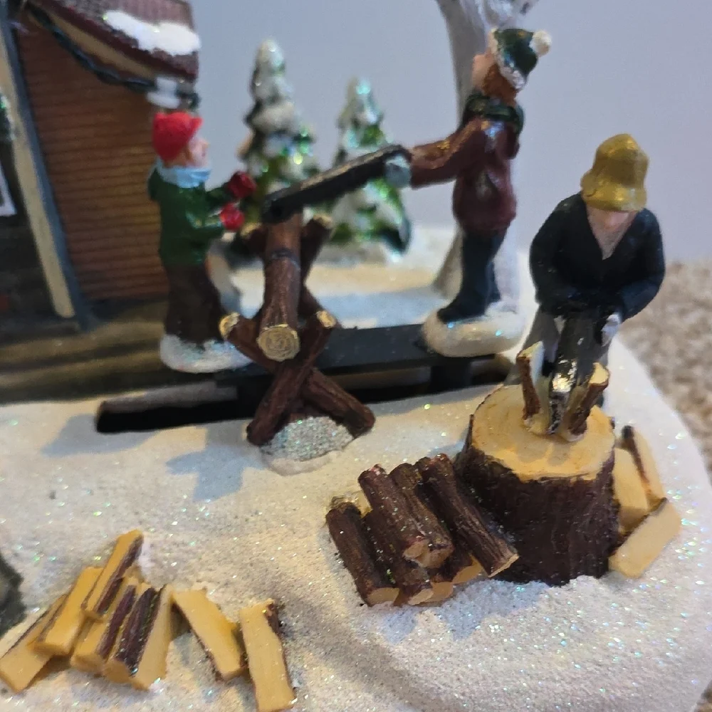 Crosslight Animated Lumberjack Holiday Village